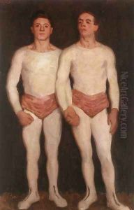 Acrobats 1913 by Karoly Ferenczy