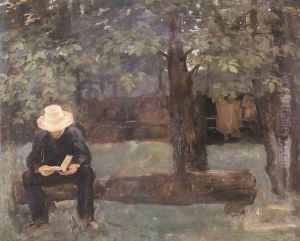 Man Sitting on a Log 1895