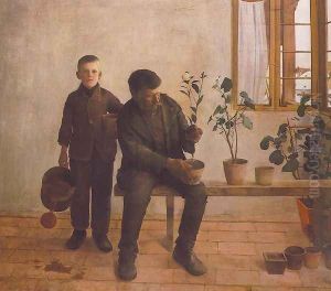 Gardeners 1891 by Karoly Ferenczy