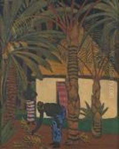 La Cueillette Des Bananes by Andre Sureda