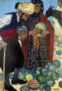 Couple De Juifs De Tlemcen Achetant Des Pasteques by Andre Sureda