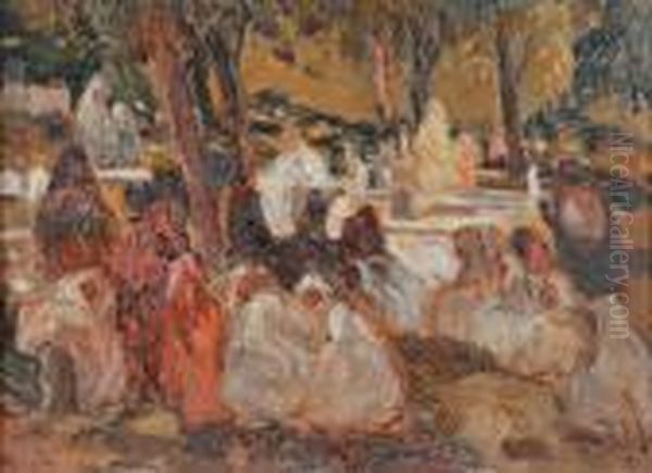 Groupes De Femmes Assises A L'ombre - view 1