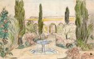 Jardin D'une Villa D'alger by Andre Sureda