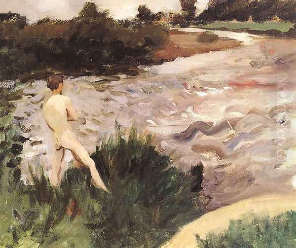 Gloomy Landscape with Bather 1913 - view 1