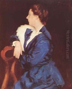 Portrait of Mrs. Sandor Ernst 1916 by Karoly Ferenczy