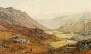 Autumn Morning In The Lledr Valley, North Wales by John Surtees