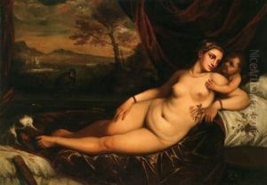 Venere Con Amorino In Un Paesaggio