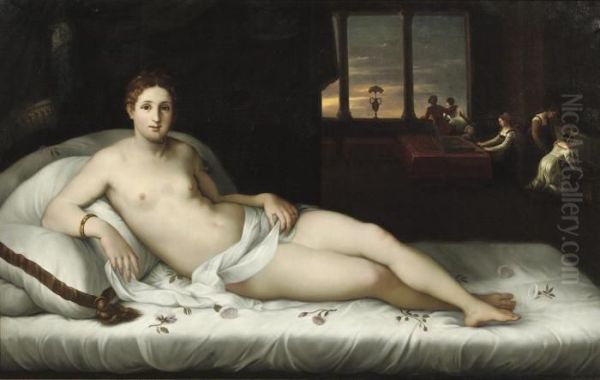 Venus Reclining In An Interior - view 1