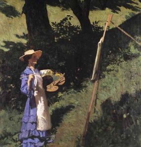 The Woman Painter 1903 by Karoly Ferenczy