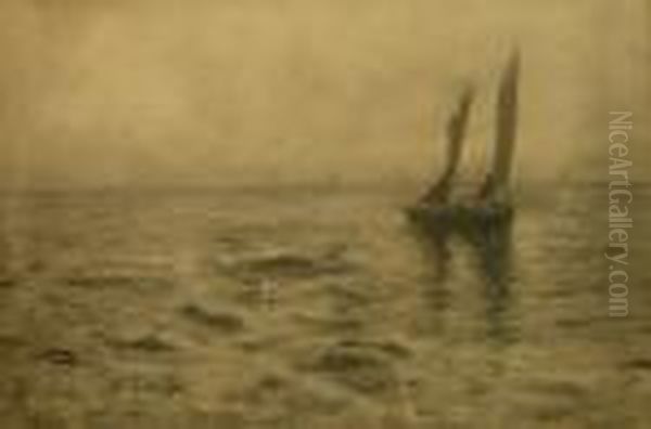 Fishing Boat At Sea - view 1