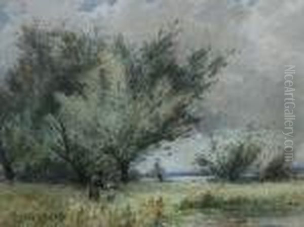 Mother And Child Gathering Sticks - view 1