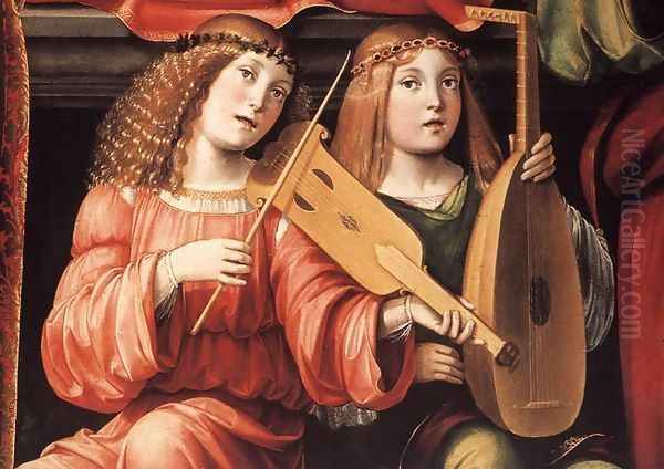 Madonna and Saints (detail) - view 1