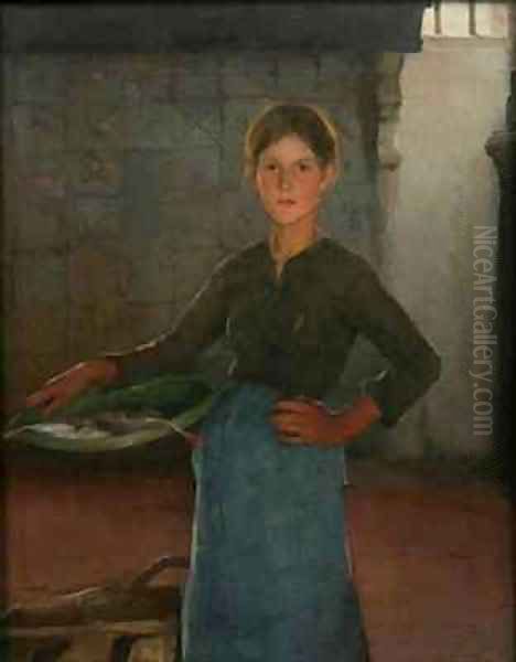 A Zandvoort Fishergirl by Elizabeth Stanhope Forbes