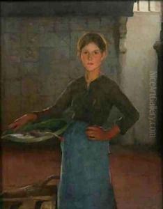 A Zandvoort Fishergirl by Elizabeth Stanhope Forbes