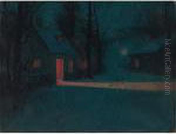 Cabins At Night - view 1