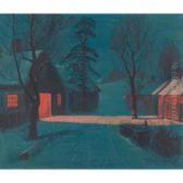 Cabins At Night - view 1
