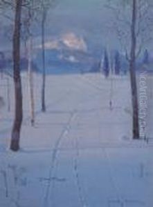 Tracks In Snow by Svend Rasmussen Svendsen