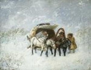 Troika Im Schneesturm by Nikolai Egorovich Sverchkov