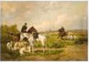 Huntsmen Resting Before The Chase by Nikolai Egorovich Sverchkov