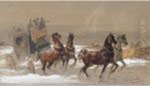 The Carriage With Four Horses by Nikolai Egorovich Sverchkov