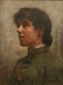 Portrait of Elizabeth Forbes the Artists Wife by Elizabeth Stanhope Forbes