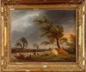 Bord De Mer Anime Avant La Tempete by Frans Swagers