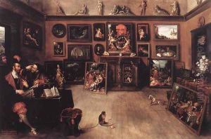 An Antique Dealer's Gallery 1615-20 by Frans the younger Francken