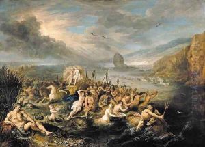 The Triumph of Neptune and Amphitrite by Frans the younger Francken