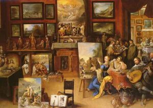 Pictura, Poesis and Musica in a Pronkkamer by Frans the younger Francken