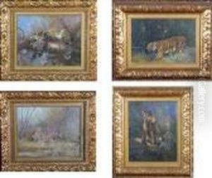 Studies Of Tigers And Leopards by Cuthbert Edmund Swan