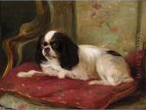 A Cavalier King Charles Spaniel by Cuthbert Edmund Swan