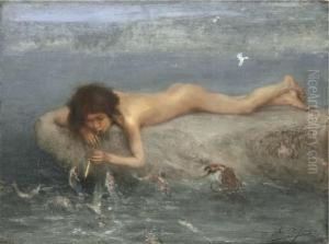 The Piping Fisher Boy by John Macallan Swan