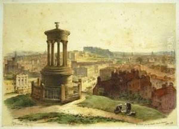 Swarbreck (samuel Dunkinfield) 
Edinburgh From Above Dugald Stuart's Monument, Calton Hill; North 
Bridge, Edinburgh; Jail Governor's House, Edinburgh - view 1