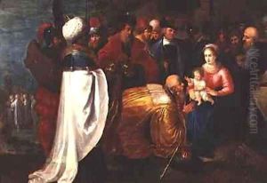 The Adoration of the Magi 2 by Frans the younger Francken