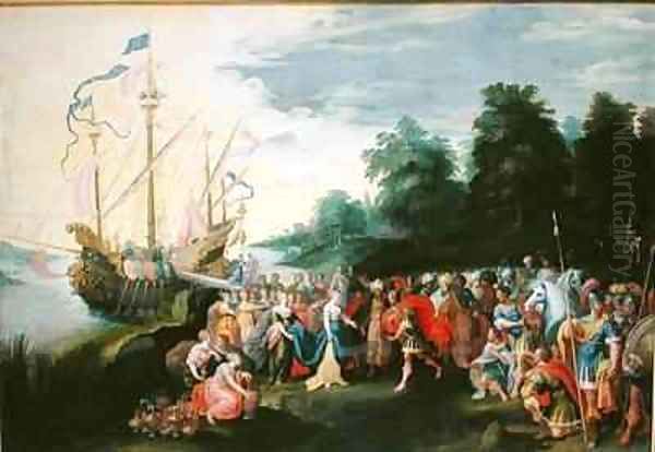 The Disembarkation of Cleopatra - view 1