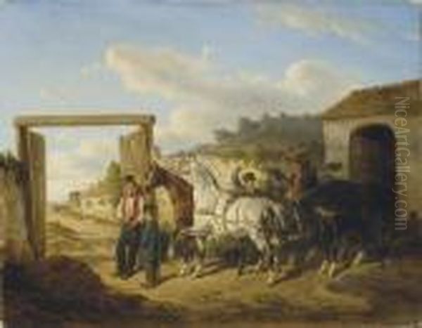 L'attelage Des Chevaux De Poste - view 1