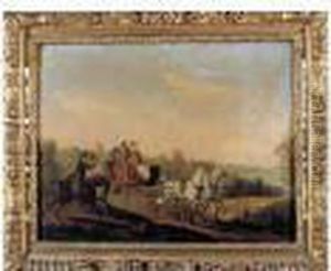 La Promenade En Caleche by Edouard Bernard Swebach