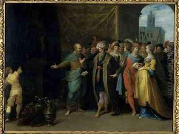 Croesus shows Solon his treasures - view 1