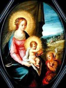 Madonna and Child with the infant St John