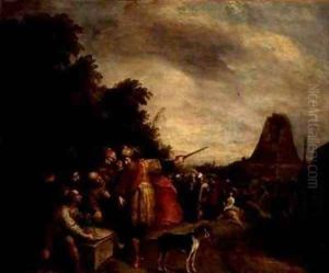 The Construction of the Tower of Babel by Frans the younger Francken