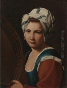 A Gypsy Girl With A Tambourine by Michiel Sweerts