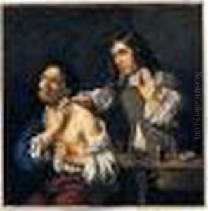 A Doctor Administering To A Patient by Michiel Sweerts