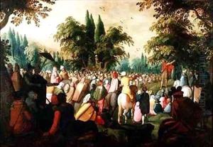 The Preaching of St John the Baptist by Frans the younger Francken