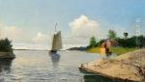 Sommarmotiv Fran Gallno - Stockholms Skargard by Christian Fredrik Swensson