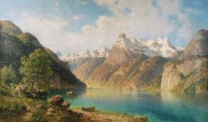 Pejzaz Alpejski by Aleksander Swieszewski