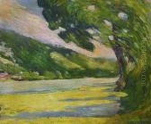 Paysage Avec La Riviere by Alfred Swieykowski