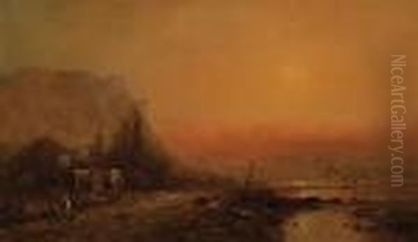 Luminist Sunset By The Shore - view 1