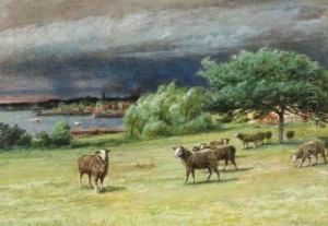 The Chicken House And A Coming Squall At Mattapoisett, Mass; Twoworks The Chicken House And A Coming Squall At Mattapoisett, Mass; Twoworks
