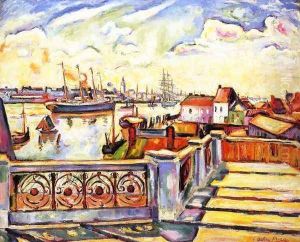 The Port of Anvers by Emile-Othon Friesz