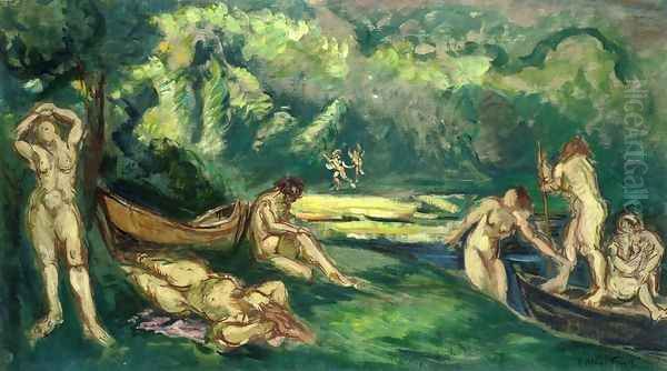 Bathers on the Banks of the River by Emile-Othon Friesz